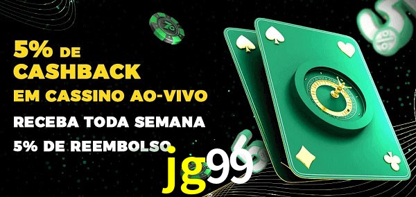 Promoções do cassino ao Vivo jg99